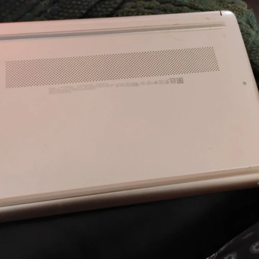 HP Rose Gold Portable Laptop.